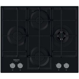 H.ARISTON - Placa Cristal Gás HAGS 62F/BK