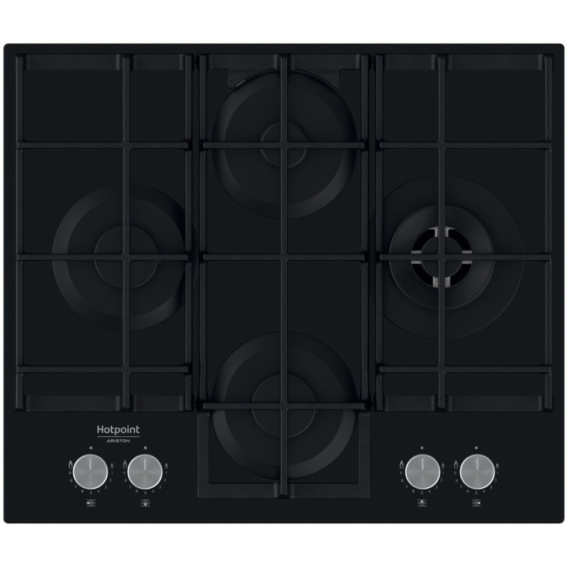 H.ARISTON - Placa Cristal Gás HAGS 62F/BK
