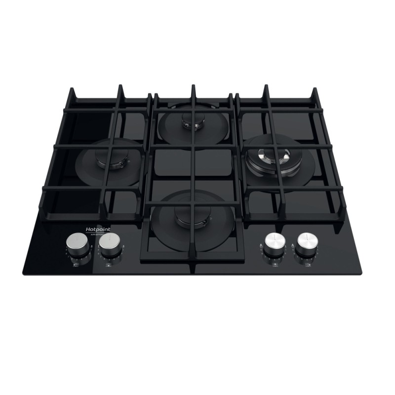 H.ARISTON - Placa Cristal Gás HAGS 62F/BK