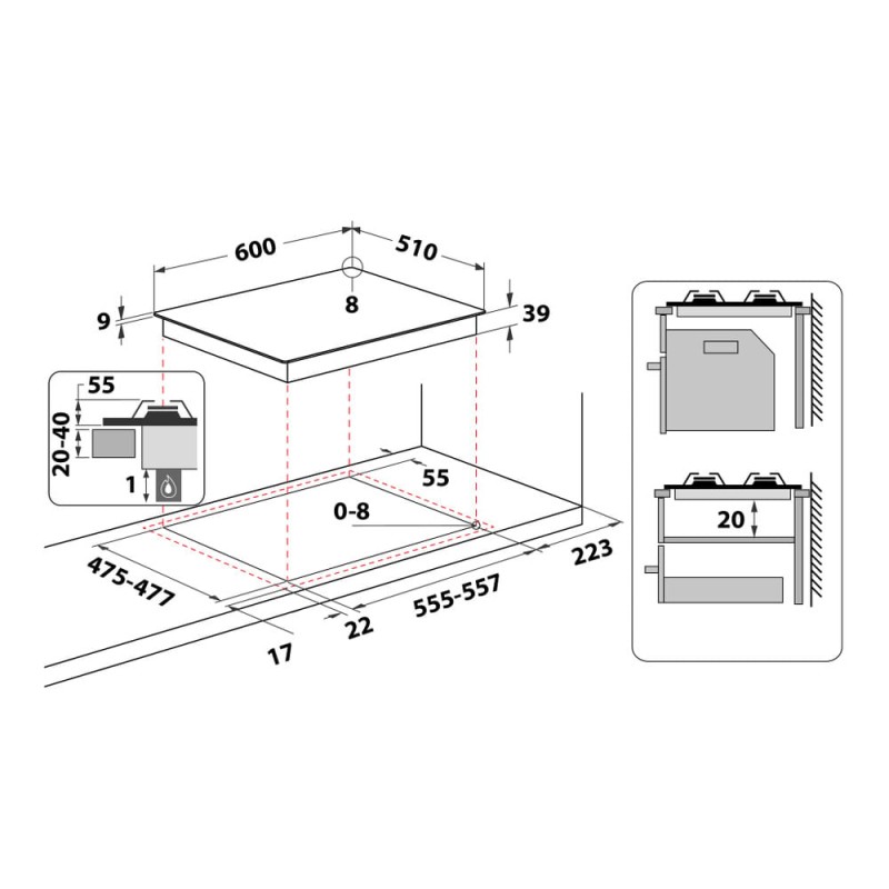 H. ARISTON - Placa PCN 642 T/IX/HA