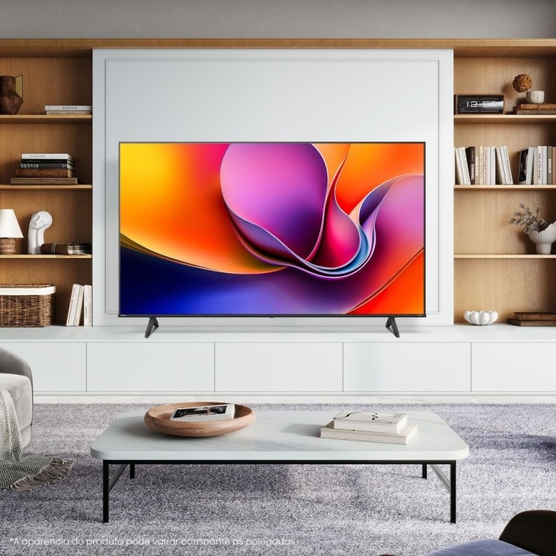 Hisense 65A6Q LED TV Plano 165,1 cm (65") 4K Ultra HD, Smart TV, Wi-Fi, Ethernet, LAN, Bluetooth, Preto - 6942351415406