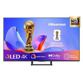Hisense A7Q 65A7Q QLED TV Plano 165,1 cm (65") 4K Ultra HD, Smart TV, Wi-Fi, Ethernet, LAN, Bluetooth, Preto - 6942351420615