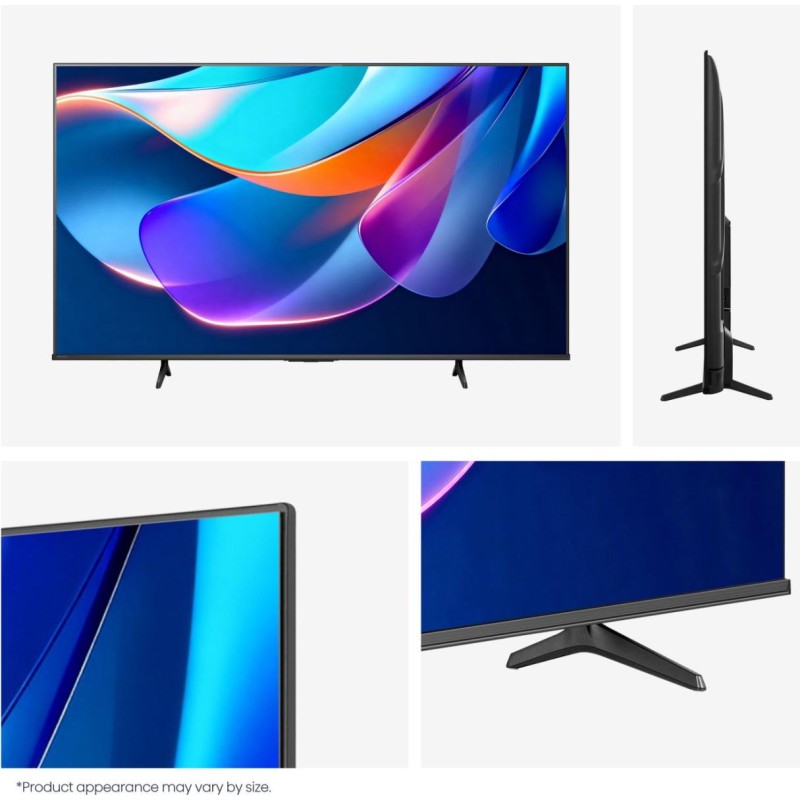 Hisense 65A6S QLED TV Plano 165,1 cm (65") 4K Ultra HD, Smart TV, Wi-Fi, Ethernet, LAN, Bluetooth, Preto - 6942351430751
