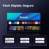 Hisense 55U7Q ULED Mini LED TV Plano 139,7 cm (55") 4K Ultra HD, Smart TV, Wi-Fi, Ethernet, LAN, Bluetooth, Preto - 6942351421032