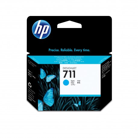 HP Tinteiro Original DesignJet 711 Ciano de 29 ml, Cartucho de Tinta - 0886112841133