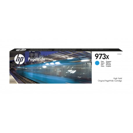 HP Consumível PageWide Original 973X Ciano de Elevado Rendimento, Alta Capacidade, Cartucho de Tinta - 0889296544661