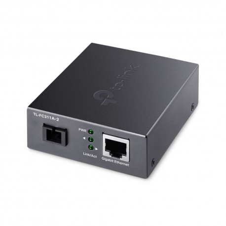 Media Converter TP-Link 1× 100Mbps SC Port. 1× 10/100M RJ45 Port Auto MDI/MDIX 2 KM - TL-FC311A-2 - 6935364072896