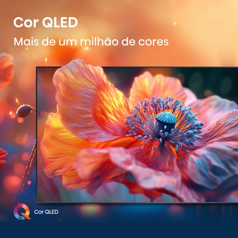 Hisense 50E7Q QLED TV Plano 127 cm (50") 4K Ultra HD, Smart TV, Wi-Fi, Ethernet, LAN, Bluetooth, Preto - 6942351418636