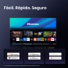 Hisense 50E7Q QLED TV Plano 127 cm (50") 4K Ultra HD, Smart TV, Wi-Fi, Ethernet, LAN, Bluetooth, Preto - 6942351418636