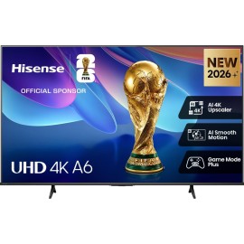 Hisense 43A6S QLED TV Plano 109,2 cm (43") 4K Ultra HD, Smart TV, Wi-Fi, Ethernet, LAN, Bluetooth, Preto - 6942351430102