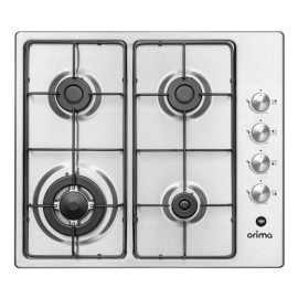 Orima ORP-42-TXI Placa de Gás, 4 Queimadores, 58 cm, Inox - 050616 - 5603883212635