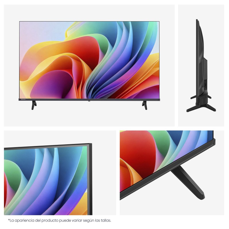 Hisense 40A4S LED TV Plano 101,6 cm (40") Full HD, Smart TV, Wi-Fi, Ethernet, LAN, Bluetooth, Preto - 6942351429359