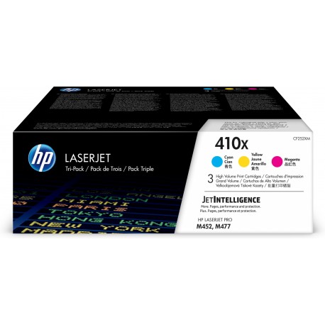 Tóner Original Hp Nº410x Xl Alta Capacidad Multipack/ Cian/ Magenta/ Amarillo - 0190780321348