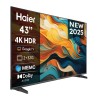 Haier H43K85FUX LED TV Plano 109,2 cm (43") 4K Ultra HD, Smart TV, Wi-Fi, Ethernet, LAN, Bluetooth, Preto - 6971926013730