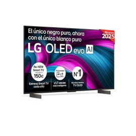 LG OLED48C5ELB OLED evo AI TV Plano 121,9 cm (48") 4K Ultra HD, Smart TV, DVB-C DVB-S DVB-S2 DVB-T DVB-T2, Ethernet, LAN, Preto - OLED48C5ELB.AEU - 8806096420805