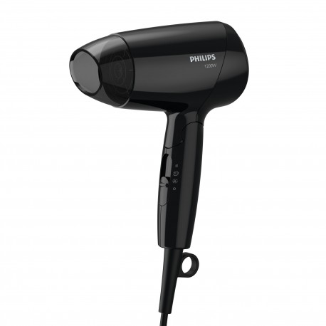 Philips Essential Care BHC010/10 Secador de Cabelo Compacto de 1200 W, com Gancho, Preto - 8710103887119