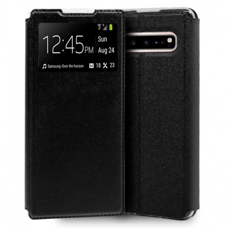 COOL Capa Flip Cover para Samsung G977 Galaxy S10 5G Liso Preto - 8434847025612