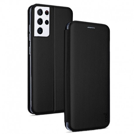 COOL Capa Flip Cover para Samsung G998 Galaxy S21 Ultra Elegance Preto - 8434847052076