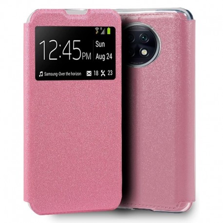 COOL Capa Flip Cover para Xiaomi Redmi Note 9T Liso Rosa - 8434847049281