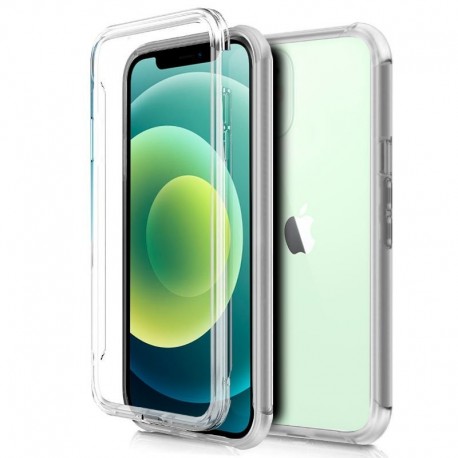 COOL Capa Silicone 3D para iPhone 12 / 12 Pro Transparente Frontal + Traseira - 8434847044453