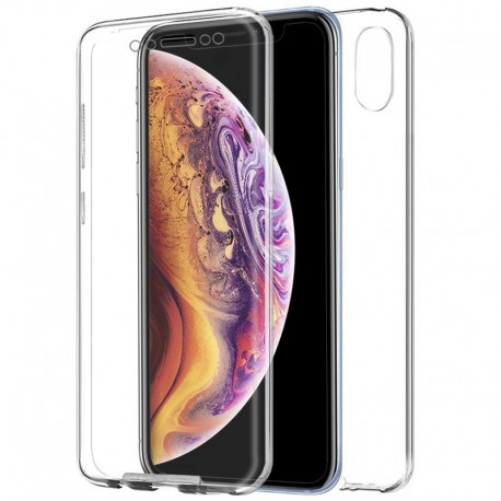 COOL Capa Silicone 3D para iPhone XS Max Transparente Frontal + Traseira - 8434847008387