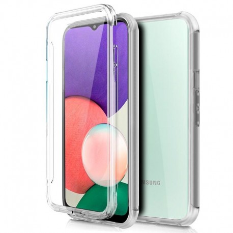 COOL Capa Silicone 3D para Samsung A226 Galaxy A22 5G Transparente Frontal + Traseira - 8434847055213