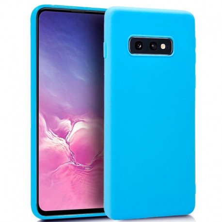 COOL Capa Silicone para Samsung G970 Galaxy S10e Azul Claro - 8434847014890