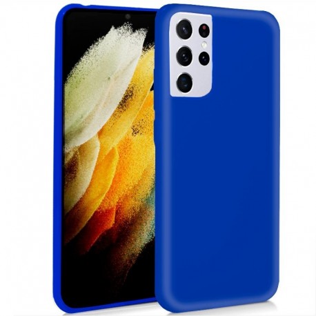 COOL Capa Silicone para Samsung G998 Galaxy S21 Ultra Azul - 8434847049212