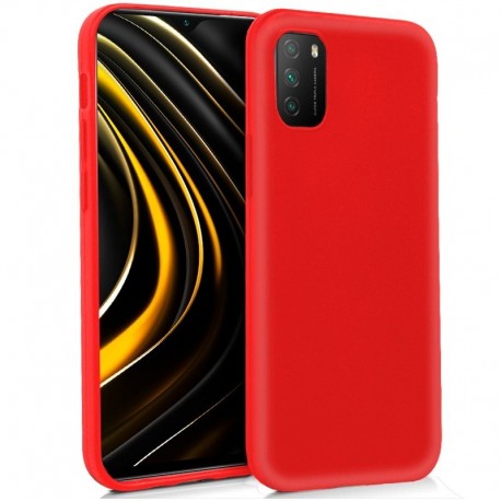 COOL Capa Silicone para Xiaomi Pocophone M3 / Redmi 9T Vermelho - 8434847054964