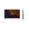 LG 65QNED70A6A QNED AI TV Plano 165,1 cm (65") 4K Ultra HD, Smart TV, Wi-Fi, Ethernet, LAN, Bluetooth, Preto - 65QNED70A6A.AEU - 8806096456842