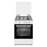 Orima OR-650-W Fogão a Gás, 4 Queimadores, 1 Triplo, Mesa Inox, Forno 55 L, 60cm, Branco - 030147 - 5603883214356
