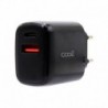 COOL Carregador Rede Universal Carregador Rápido PD Dual Tipo-C / USB 20 W Preto - 8434847055718