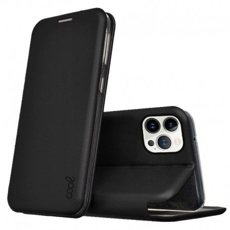 COOL Capa Flip Cover para iPhone 13 Pro Elegance Preto - 8434847058818