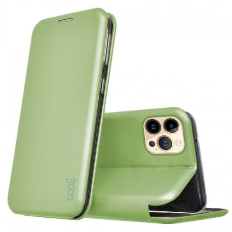 COOL Capa Flip Cover para iPhone 13 Pro Max Elegance Pistacho - 8434847058856