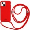 COOL Capa para iPhone 13 mini Cordão Liso Vermelho - 8434847059082