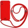 COOL Capa para iPhone XS Max Cordão Liso Vermelho - 8434847059174