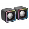 MARSGAMING MSCUBE PREMIUM CUBE SPEAKERS. 8W DSP. ARGB FLOW. USB POWER. BLACK - 8437023094518