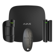 AJAX AJ-HUBKIT-B Kit Alarme Wireless, Ethernet, GPRS, RF 868 MHz, Grau 2, Painel Central, Detector PIR, Contacto Magnético, Preto - 4823114028120