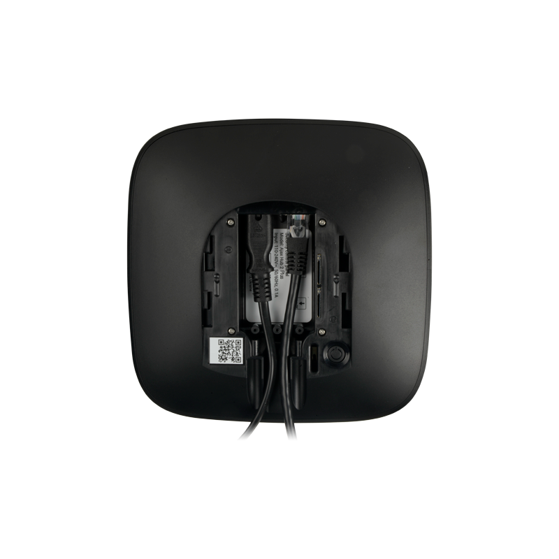 AJAX AJ-HUB2PLUS-B Central de Alarme Wireless, Ethernet, Wi-Fi, Dual SIM 4G, RF 868 MHz, Grau 2, Jeweller, Criptografia AES, Até 200 dispositivos, Preto - 4823114028021