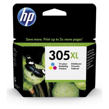 HP 305XL High Yield Tri-color Original Ink Cartridge - 0193905429301