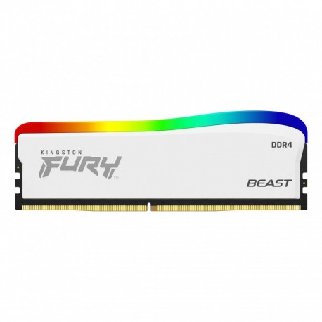 Dimm KINGSTON 8GB DDR4 3200MT/s CL16 1.35V FURY Beast White RGB SE - 0740617330403