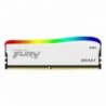 Dimm KINGSTON 8GB DDR4 3200MT/s CL16 1.35V FURY Beast White RGB SE - 0740617330403