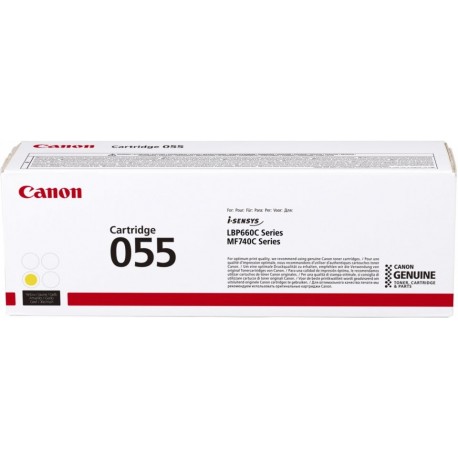 Toner CANON 055 Amarelo - I-SENSYS LBP66x/MF74x - 4549292124606