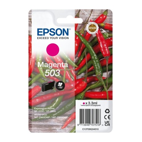 Tinteiro EPSON 503 Magenta + Alarme RF - WF-296x. XP-520x - 8715946707525