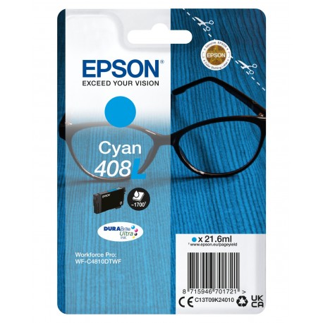 Epson 408L DURABrite Ultra Tinteiro 1 unidade(s) Original Rendimento Alto (XL) Ciano - 8715946701721