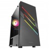 Caixa MARS GAMING MC-U3 ATX CASE. ARGB FRONT. 12CM ARGB FAN. GLASS. ARGB CABLE. BLACK - 8435693101918