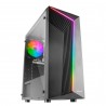 Caixa MARS GAMING MC-X7 ATX CASE. ARGB FRONT. 12CM ARGB FAN. WINDOW. USB3.0. BLACK - 8435693101963