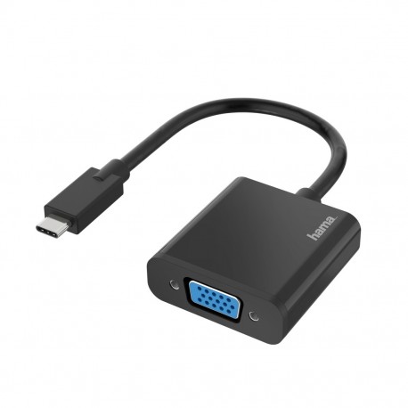 Adaptador HAMA USB-C Para VGA. Full HD 1080P 200317 - 4047443437181