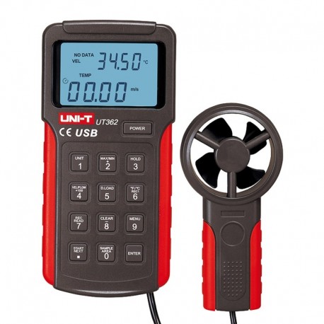 Uni-trend UT362 Anemometro tipo Split Sensor de velocidad del viento de alta precision - 6935750536209