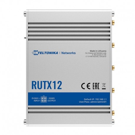 Teltonika TK-RUTX12 Teltonika Router 4G Industrial Doble Modem 4G Cat 6 Dual SIM